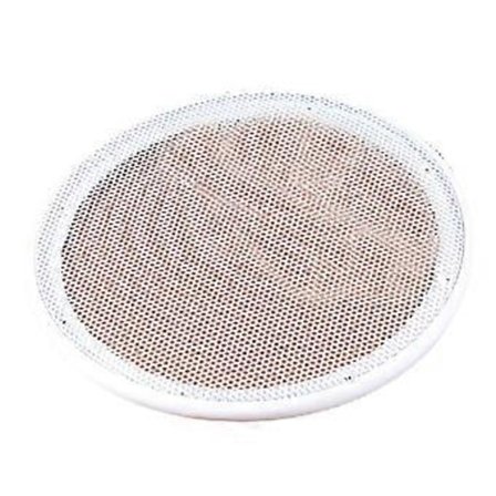 Elegant 10" Högtalargaller Mesh Guard Högglans Metall ABS för Stilfullt Skydd Dekorativt Bilgaller vit cirkel vit n
