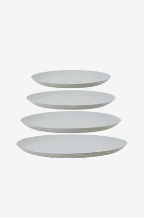 Wikholm Form - Lautanen Majvor S/4 - Harmaa - Lautaset - - Homeroom