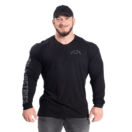 GASP Throwback LS Tee, Black