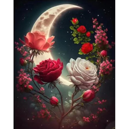 30x40cm 5D DIY timanttimaalaus täydellinen, ruususarja #G, DIY timanttitimantti