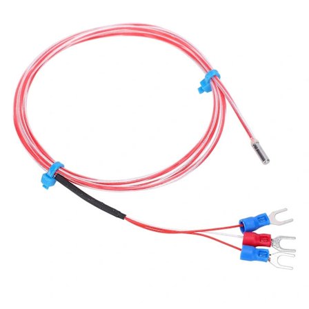 /EA/Vandtæt PT100 Temperatursensor 3 X 20mm Termistorprobe -50 til +300 (3m)