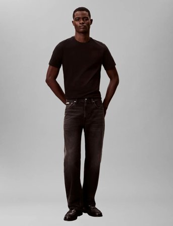 Calvin Klein Jeans Ss Classic Monogram Tee - Black - M