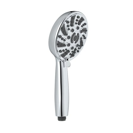 Sexfunktionell handhållen dusch med magnetiskt dockningssystem, krom