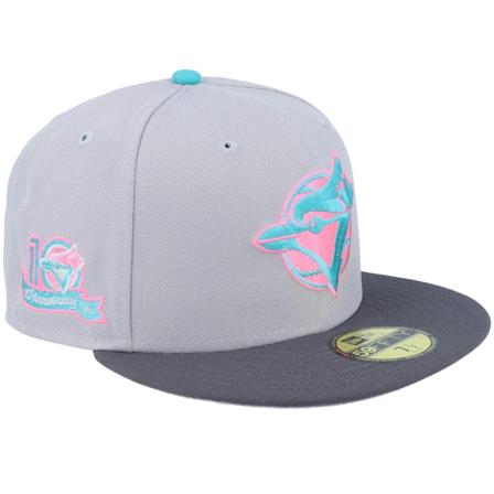 New Era - Toronto Blue Jays 59FIFTY Neon Underground 10 Grey/Charcoal Fitted Fitted Grey Cap - MLB @ Hatstore