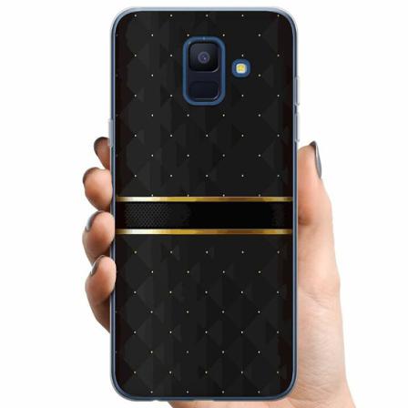 Samsung Galaxy A6 (2018) Tpu Mobilskal Golden Stripes