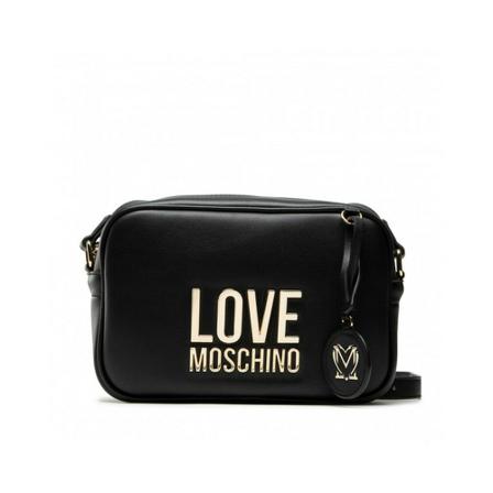 Love Moschino Shoulder Tas with charm , Zwart , Dames , Maat: ONE Size