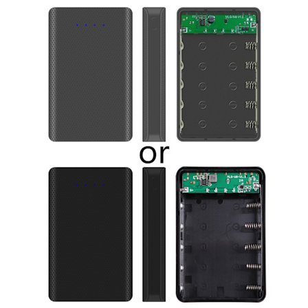 Gör-det-själv 5x18650 batteri för case med indikator Power Bank för Shell Bärbar extern box utan batteri Powerbank Protect