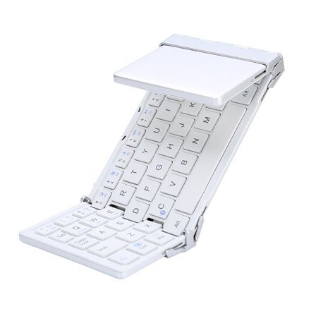 Bluetooth trådløst foldbart tastatur, foldbart genopladeligt tastatur, sort