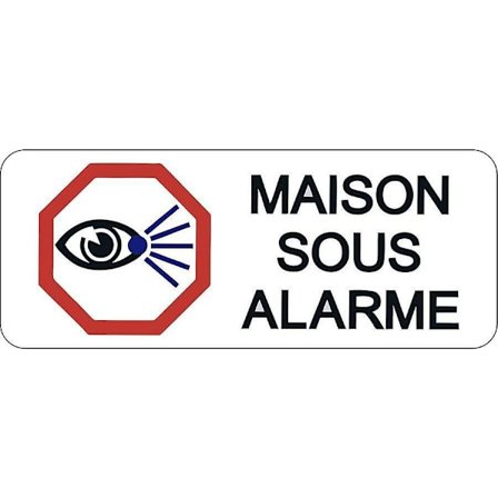 Klistermärke Dörrgrind Hus Bostad Larmövervakningspanel