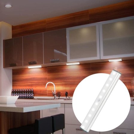 Trådlös LED-Belysning Spotlights med Rörelsesensor - 18 cm