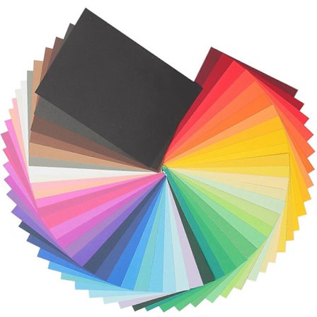 Farget Papir Kompatibelt med Håndverk DIY Farget Papir Rektangulært Skole Utdanning Spill Fest Dekorering 50 Ark Assortert Farge