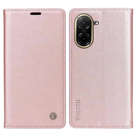 Kompatibel med Xiaomi Redmi A5 4G (171.7*77.8*8.3mm) Mobilskall YIKATU Magnetisk Lukking PU Mobilveske Multicolor Rose Gold-Glad