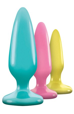 NS Novelties Firefly Anal Trainer Kit Multicolor Analpluggar paket - Blushme.se