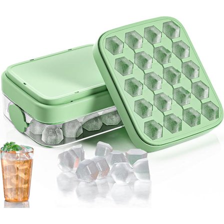 Silikonisbrickor för frys, snabbfyllande iskubform med 20 kuber, lätt att lossa isbrickor