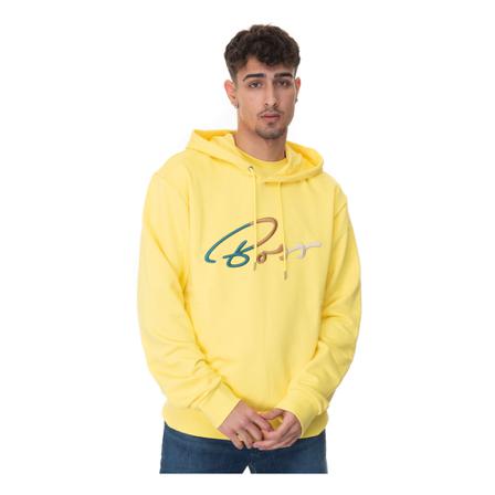 Boss, Seeger 84 Sweatshirt with hood Żółty, Mężczyzna, Rozmiar: 2XL