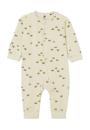 Å KIDS Pyjamas med dragkedja LONNIE Sovplagg Vit 62