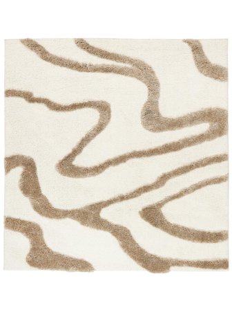 Shaggy Rug Ginori Off White/Beige Square Large Oeko-Tex
