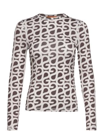 Juno, 1828 Stocking Jersey T-shirts & Tops Long-sleeved Brun STINE GOYA*Betinget Tilbud