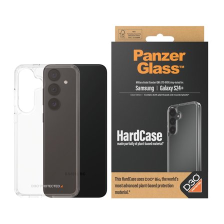 Panzer Transparent w. D3O Samsung Galaxy S24+ HardCase PanzerGlass - High quality tempered glass screen protector