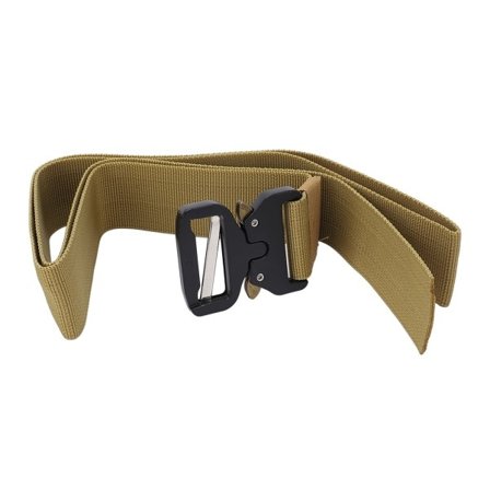 Säädettävä monitoiminen pikakiinnityksellä varustettu sotilasvyö miehille, sotilaallinen vyötärövyö sinkkiseoslukolla, khaki