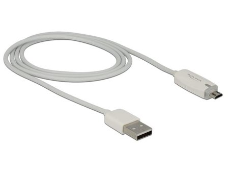 Delock USB-kabel - Micro-USB type B til USB - 1 m