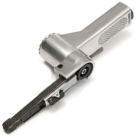 Mini luftbåndsliber til træ- og metalslibning, justerbar vinkel ergonomisk pneumatisk håndholdt vinkelsliber, høj hastighed lang levetid (1 stk)