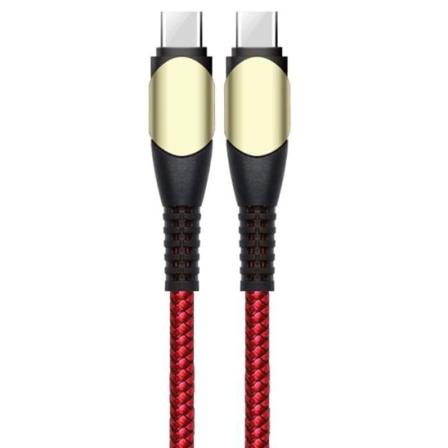 60W Hurtigt USB-C til USB-C-kabel til Redmi Note 11 Pro 11S Note 12 4G-5G Note 12 Pro - Heavy Duty Nylon 1M Rød