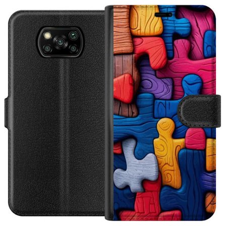 Yhteensopiva Lompakkokotelo Xiaomi Xiaomi Poco X3 NFC Leikkisä kuvitus Stitchin kanssa vaaleanpunaisissa omenoissa pehmeässä pastellidesignissa, jo