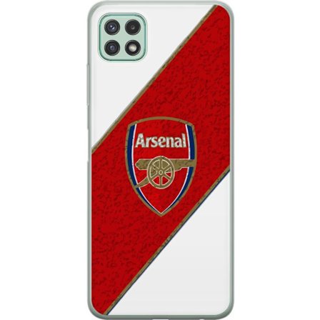 Kompatibelt Mobilskal till Samsung Samsung Galaxy A22 5G Moschino Toy teddybjörn med enkel tecknad design, brun björn med vit tröja och tydlig logo