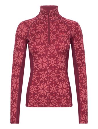 Kari Traa Edith Half Zip Röd