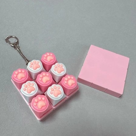 Mini 9 Tastatur Taster Leketøy Nøkkelring Mekaniske Brytere Tester For Trening Og Reiseselskap Flerfarget