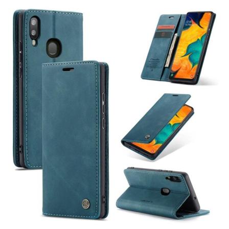 CaseMe Samsung Galaxy A40 Vintage kotelot - Sininen Blue