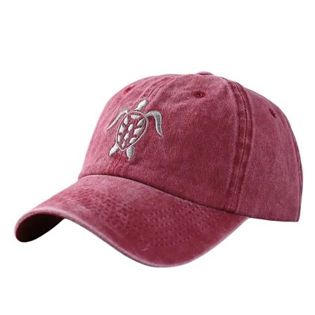 Vintage-tyyliinen pehmeä denim-baseball-lippis miehille - Kylmä lippis kaarevalla lipalla ja lentävän kilpikonnan kuviolla - Täydellinen lahjaidea