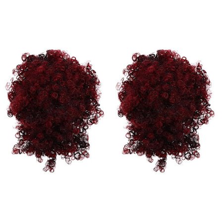 2 kpl Naisten Poninhäntä Kiristysnauha Hiukset Otsatukka Peruukki Luova Asu Hiuspala Juhliin