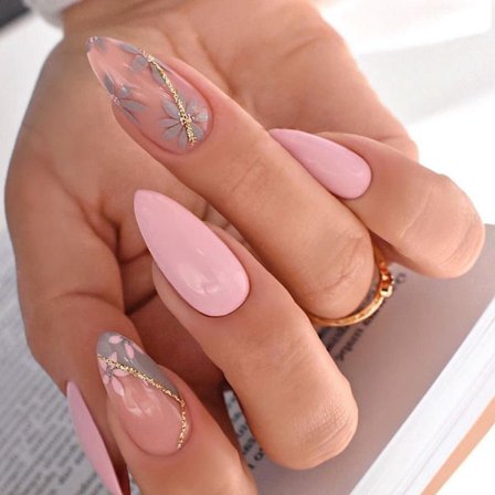 Almond Fake Nails False Nail 6 6