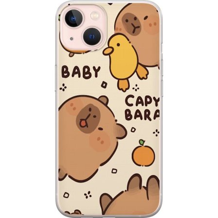 Yhteensopiva Puhelinkuori Apple iPhone 13 mini Kawaii Vauva Kapibaari