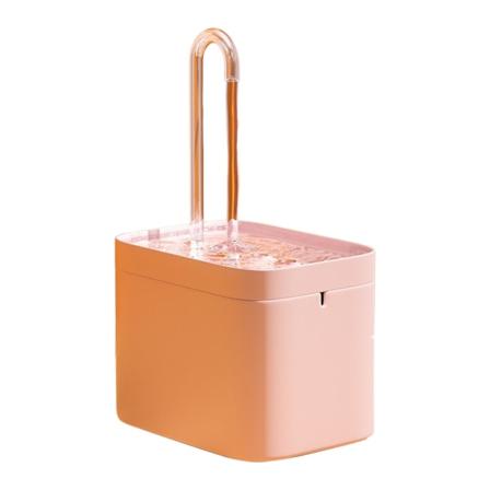 Kattevannfontene, automatisk kjæledyrfontene for hundevann, ultrastille pumpe for katter, hunder, flere kjæledyr Pink