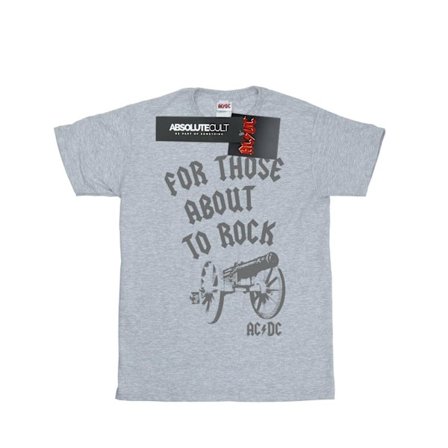 AC/DC Girls For Those About To Rock Cannon Bomull T-shirt 5-6 år