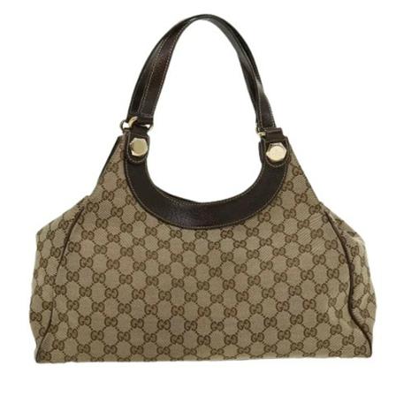 Gucci Vintage Pre-owned Canvas Tote inbo, Dame Vintage Tasker, Størrelse: ONE Size