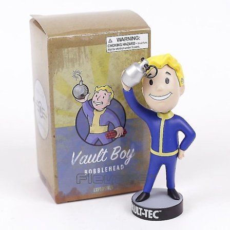 Fallout Vault Boy Bobble Head PVC Actionfigur Samleobjekt Modell Leke Brinquedos 7 Stiler