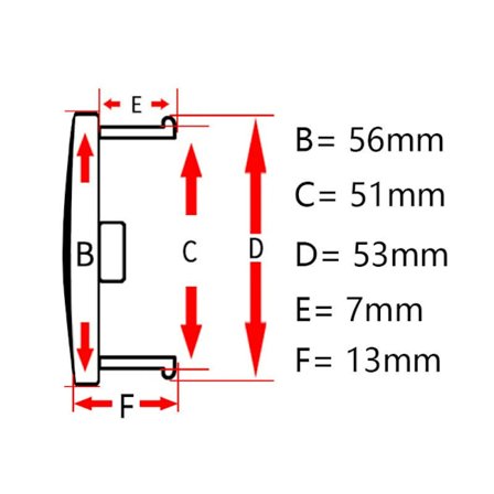 4 stk. ABS Krom 56mm Bilhjul Senterkopp Nav Dekk Felg Navkopp Deksel Universal Bil Dekk Støv Bil Deksel Reparasjonsdeler