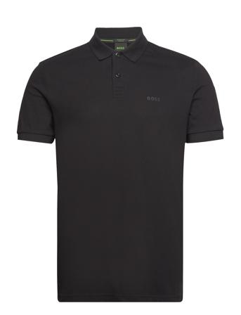 Pio 1 Sport Polos Short-sleeved Black BOSS
