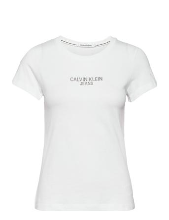 Institutional Back Logo Tee White Calvin Klein Jeans
