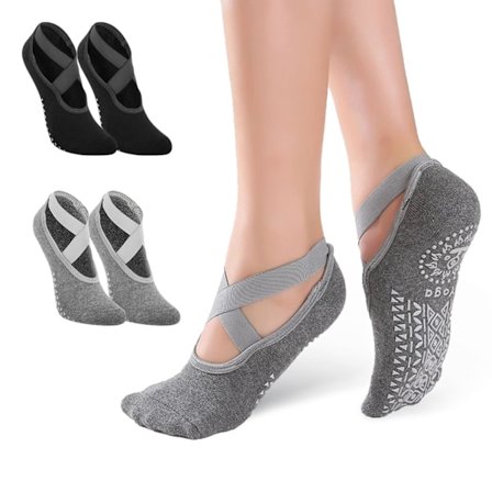 2 par yoga- och pilatesstrumpor