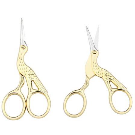 Broderisaks, spisse sakser i rustfritt stål for søm