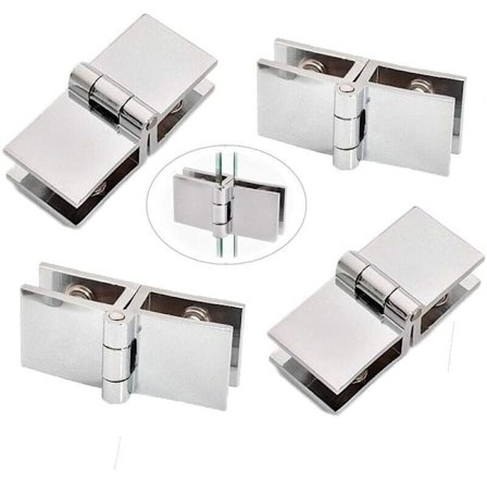 180 asteen lasisarana, 4 kpl sinkkiseoksesta valmistettuja lasioven saranoita, kiinnityssarana, lasivitriinille, viinikaapille