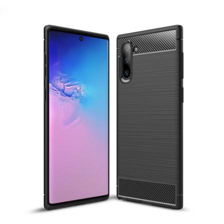 Samsung Galaxy Note 10 Karbon Fiber Texture Skal - Svart Svart
