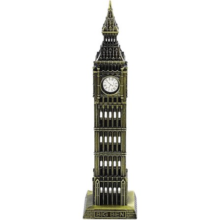 29,5 cm Big Ben-klocka London Big Ben riktig klocktorn staty kopparmodell metall Big Ben staty retro heminredning present fest skrivbordsdekorationer