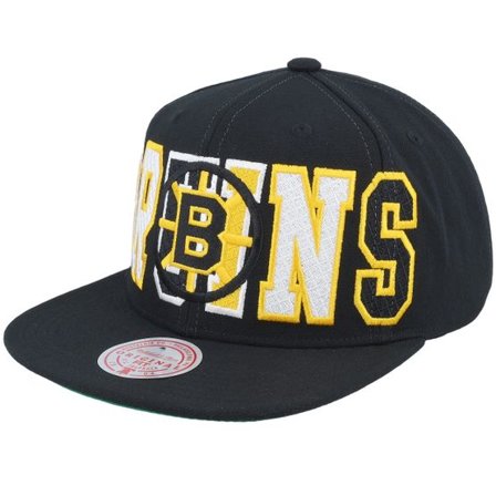 Mitchell & Ness - NHL Svart snapback Keps - Boston Bruins Varsity Bust Black Snapback @ Hatstore