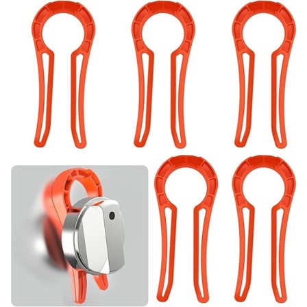 Liesi Lukot Lapsiturvallisuus, 5 kpl Liesinuppilukkoja Universaalilla Koolla, Läpinäkyvät Liesinuppilukot Lapsille ja Lemmikkieläimille